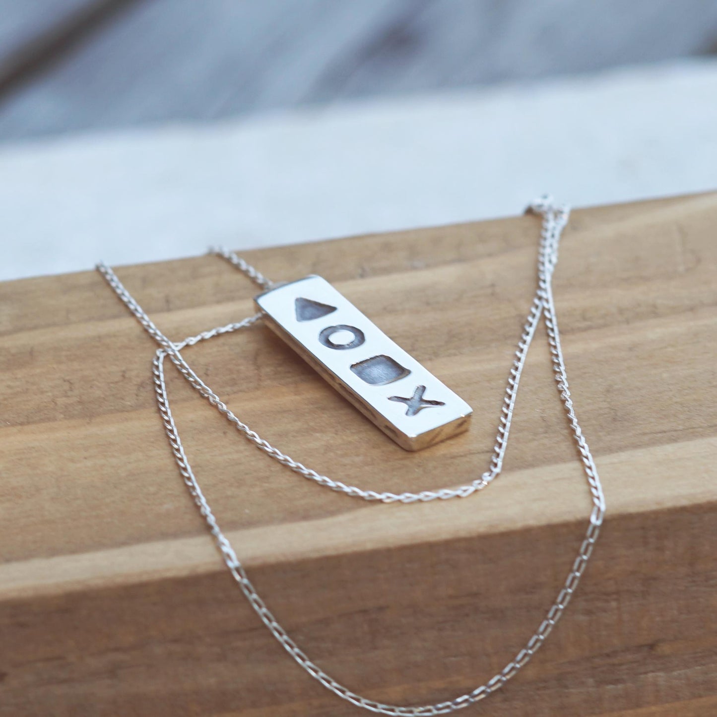 Necklace for video games enthusiasts | Handmade Minimalist Pendant | .925 Sterling Silver