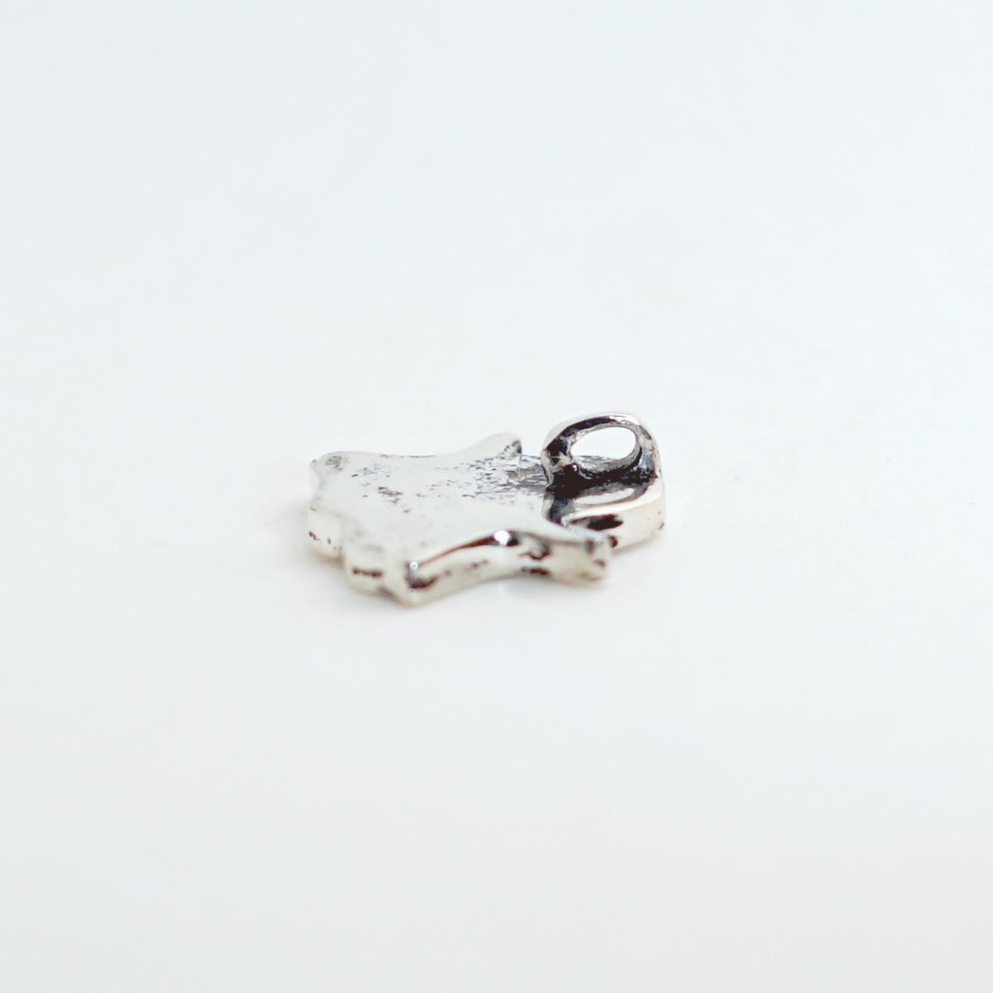 Dainty Sterling Silver Ghost Necklace: Handmade Halloween Charm