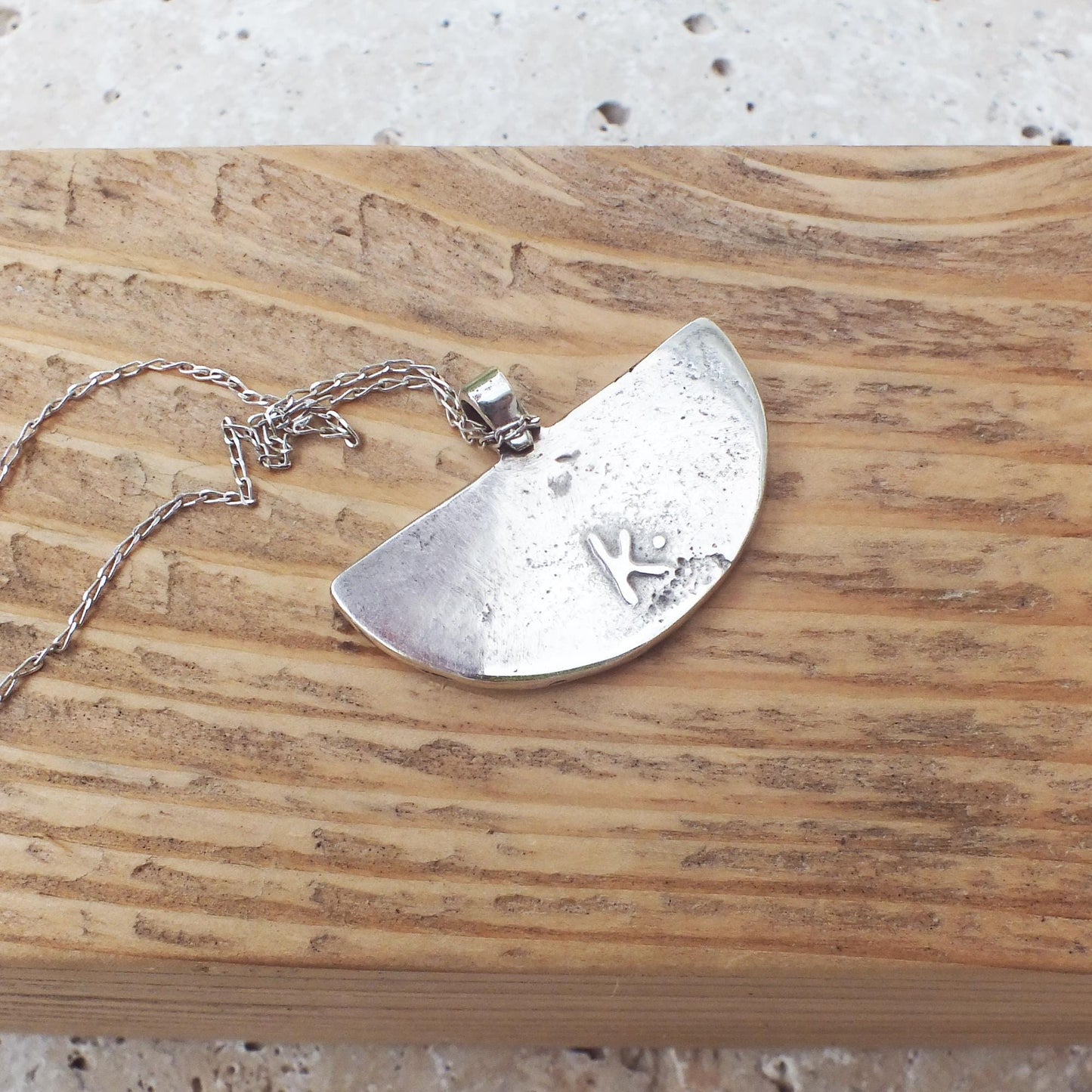 Boho Citrus Slice Pendant | .925 Sterling Silver Handmade Necklace