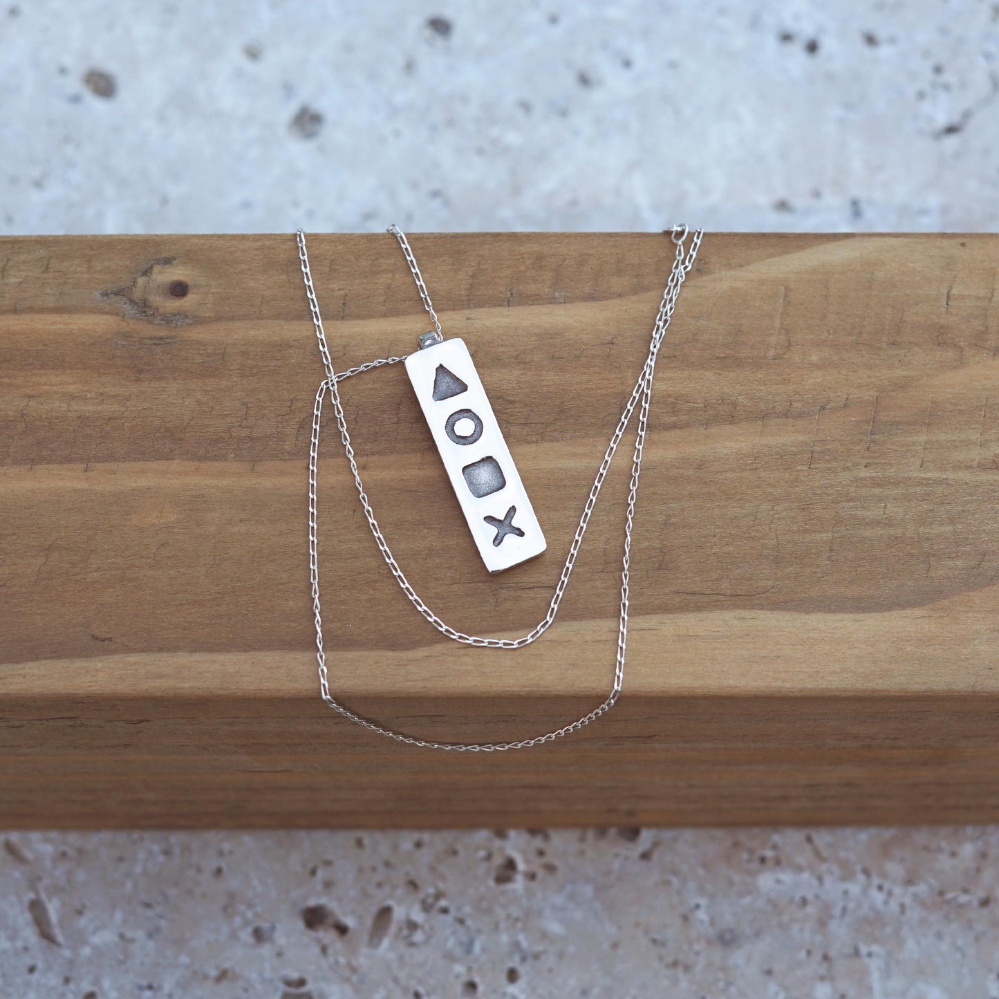 Necklace for video games enthusiasts | Handmade Minimalist Pendant | .925 Sterling Silver